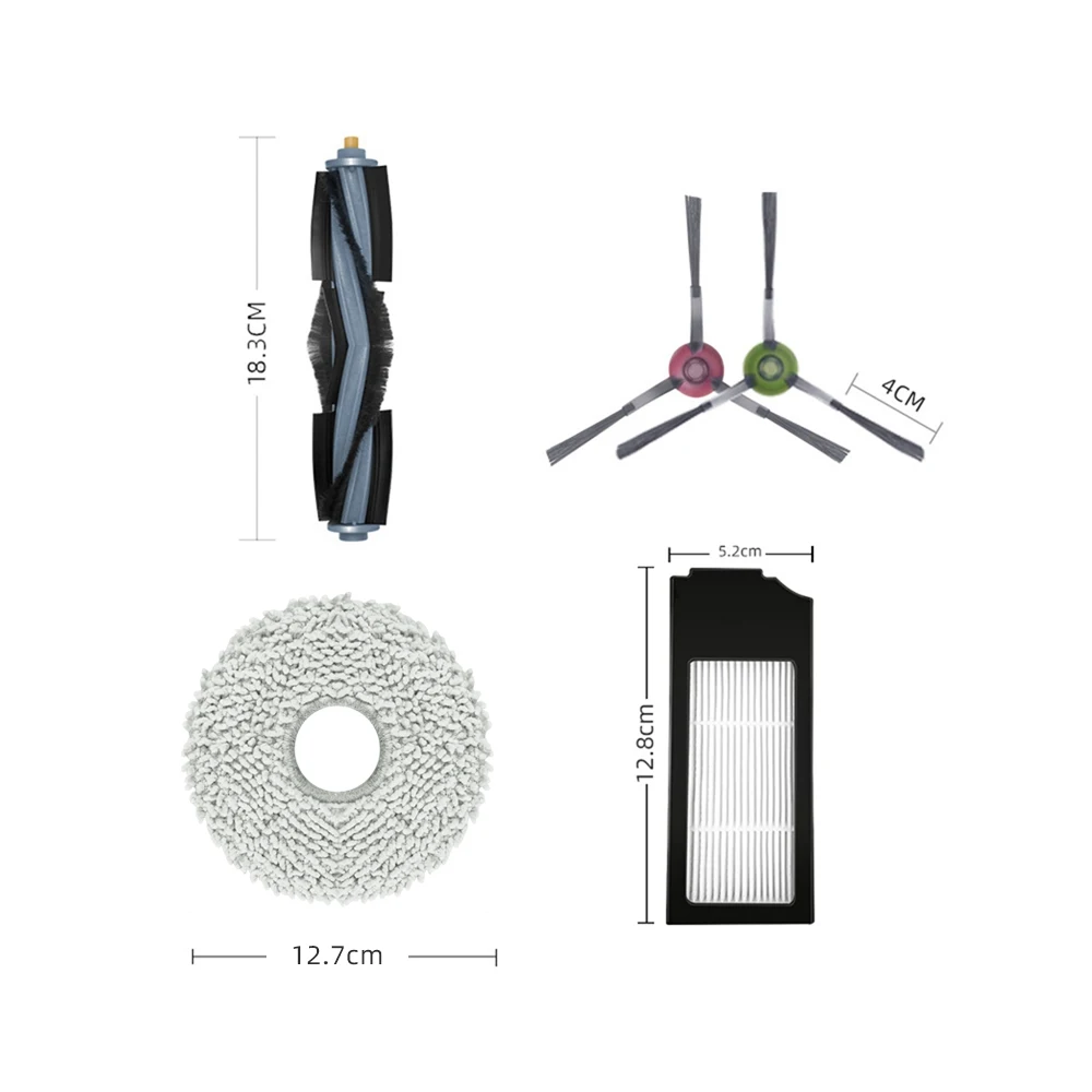 Kit de remplacement pour aspirateur Robot Ecovacs Deebot X1 Turbo Omni Turbo, sac à poussière, pièces et accessoires