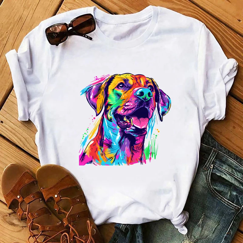 Cartoon Puppy Fashion Clothing Vinyl Patch Ironing shirt Decal Washable Cute Animal DTF T-shirt sweatshirt Patch Ironing Sticker