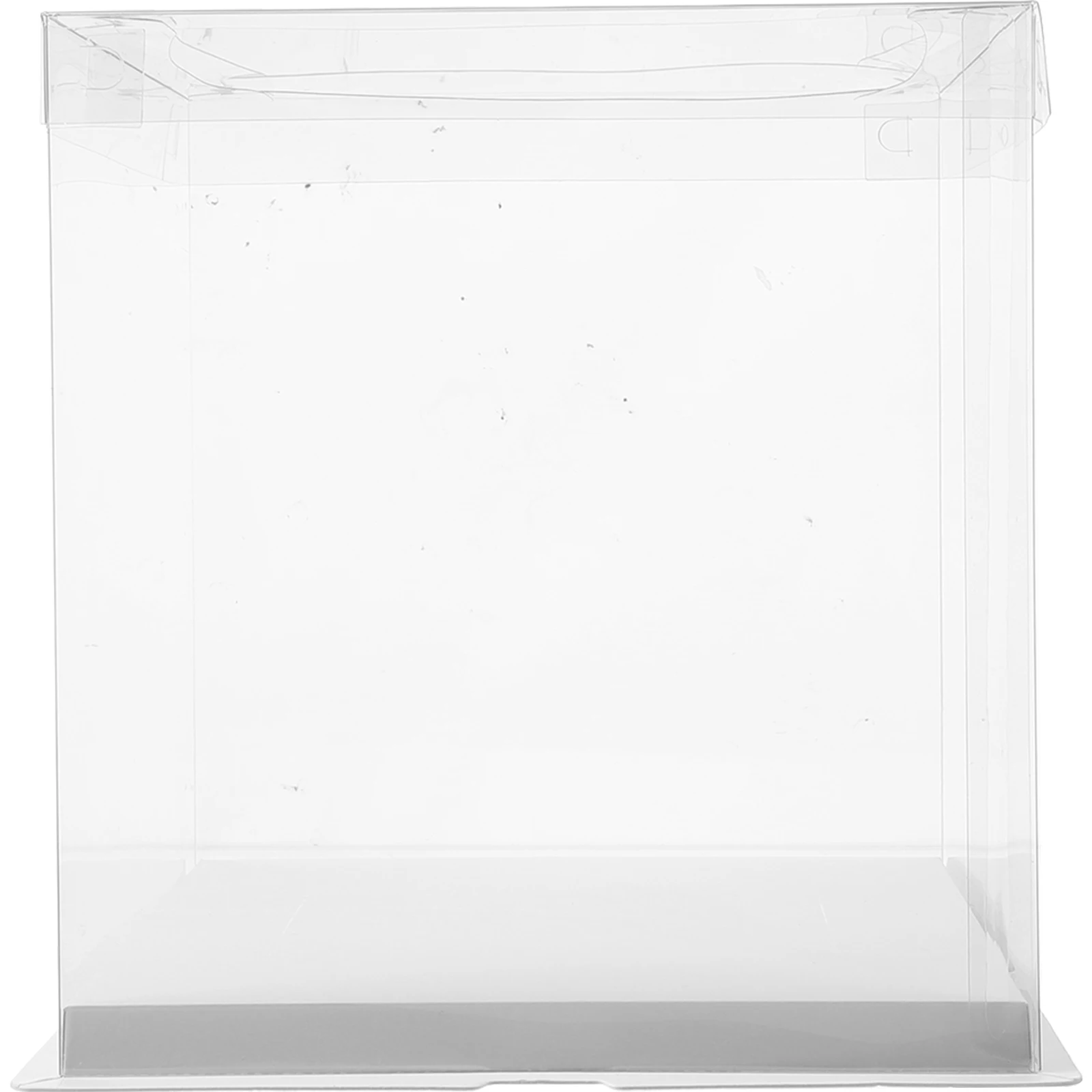 

5pcs Cake Display Boxes 4 Inch White Transparent Packaging Gift Containers for Bakery Donuts Chocolates Bread Pastries Boxes