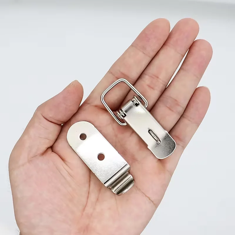 خزانة الربيع تحميل مزلاج الصيد تبديل غلق بمشبك صناديق تبديل غلق بمشبك الفولاذ المقاوم للصدأ انزلاق الباب أداة صندوق قفل مشبك الأجهزة #6