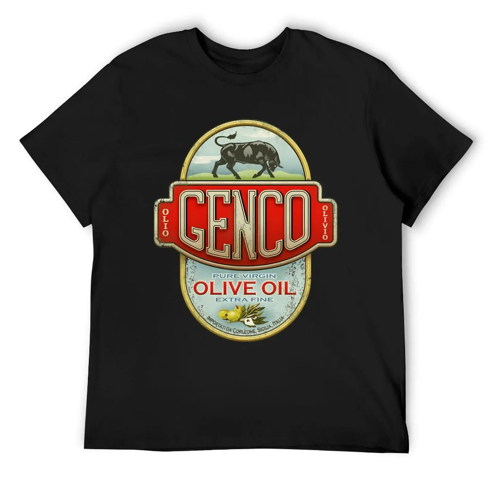 The Godfather Genco Olive Oil Co T-Shirt shirts graphic oversized summer tops mens graphic t-shirts