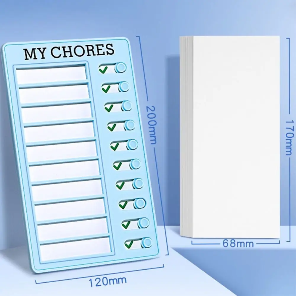 New Plastic My Chores Checklist Detachable Reusable Chores Chart Self-discipline My Chores Self-discipline Checklist