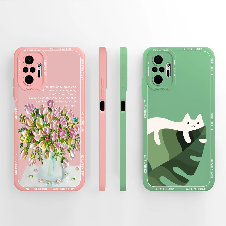 For Xiaomi Redmi Note 10 Pro Max Phone Case Butterfly Candy Back Cover For Redmi Note 10Pro 10ProMax Liquid Silicone Protectors