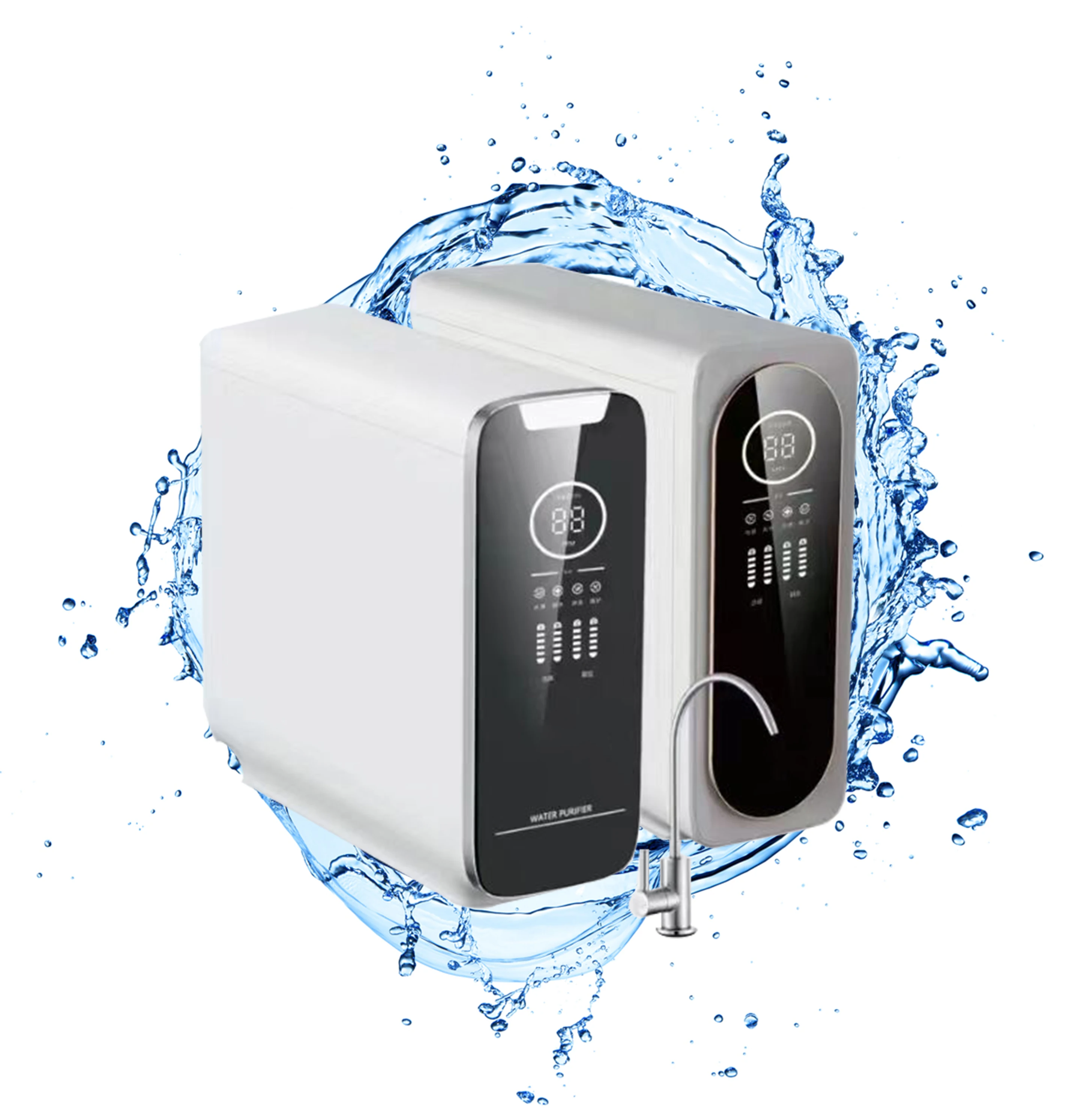 

Light Domestic Ro Water Purifier 4-stage Water Filter RO Membrane Purification