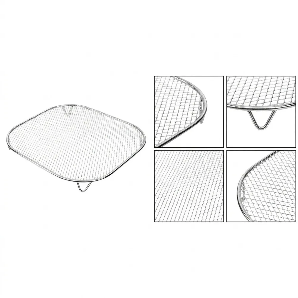 Stainless Steel Crisper Tray for Air Fryer Oven Grilling Roasting Baking Crispy Food Without Oil or Excess Fat