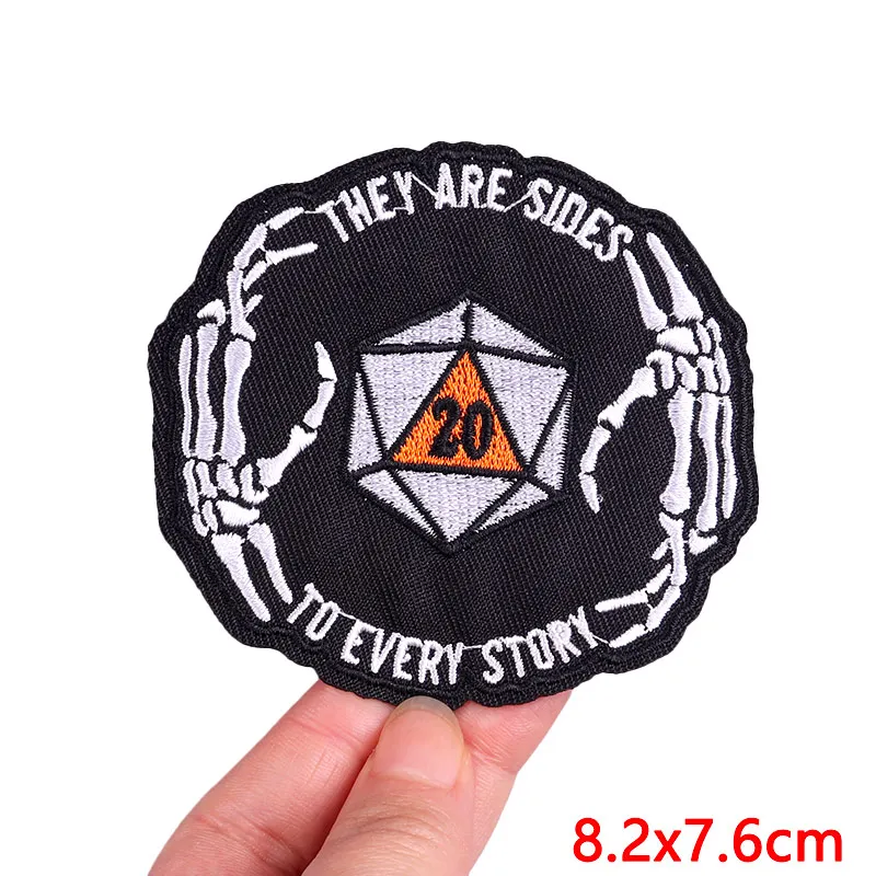 Punk Mystery Style Embroidery Patch Horror Skull Patch Jacket DIY Iron On Patches For Clothing thermoadhesive Patches On Clothes