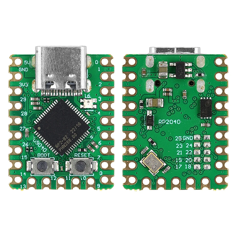 Mini RP2040-Zero for Raspberry Pi PICO RP2040 Dual-core Microcontroller Development Board Module USB Type-C 263K SRAM 2MB Flash