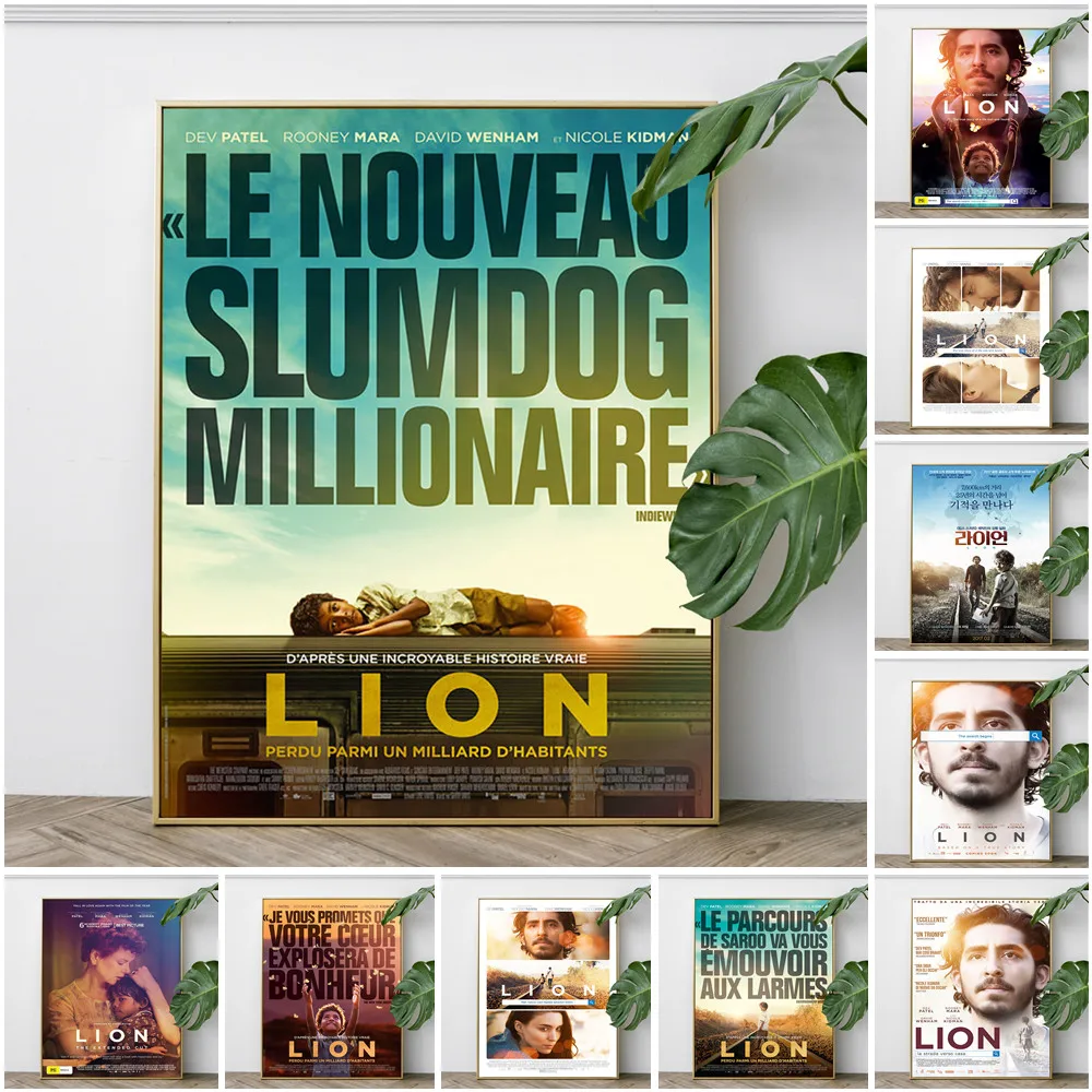 

Lion Australian Biographical Drama Film Art Print Poster Movie Canvas Painting Video Room Cinema Modern Home Decor Wall Stickers