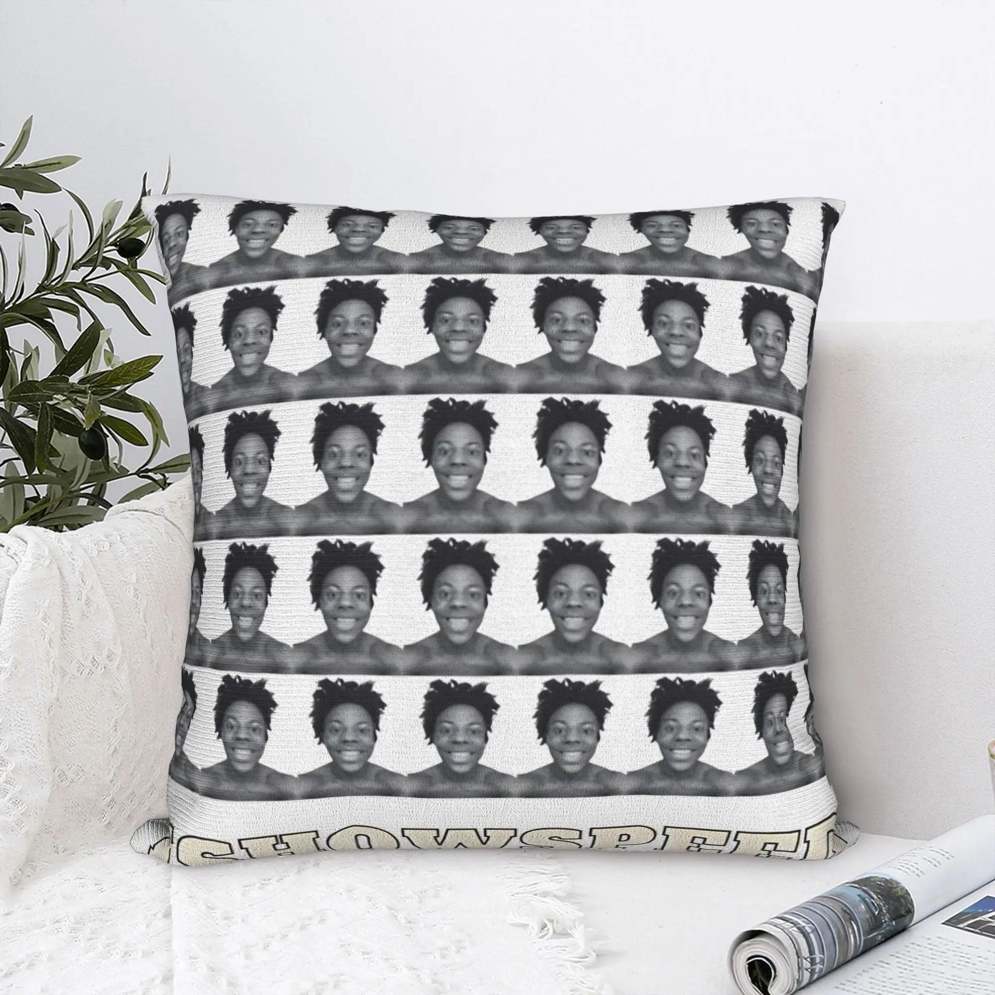 Ishowspeed YouTuber Funny Face Meme  Pillow Cover  Comfy Cushion Cover Fashion Pillow Case For Living Room Chair