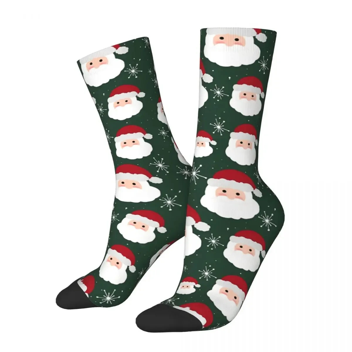 

Funny Men's Socks Santa Snowflakes Retro Harajuku Hip Hop Casual Male Crew Crazy Sock Gift Summer Socks