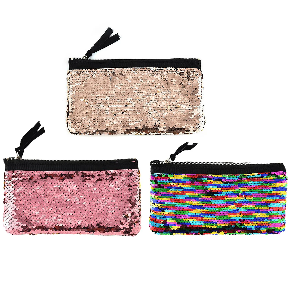 

Bag Coin Purse Travel Makeup Pouch Bags Women Compact Ladies Purses Sequined Handbag Fashion Storage Wallet Key Phone