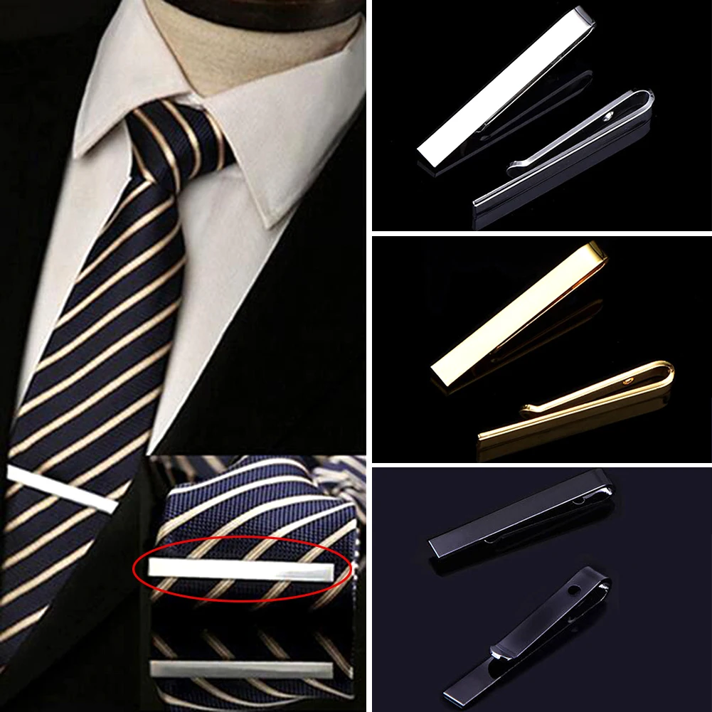 Mens Vintage Copper Tie Bar Pinch Clip For Skinny 4.3cm Regular Ties Business Casual Shirt Tie Clips Men\'s Valentines Gift