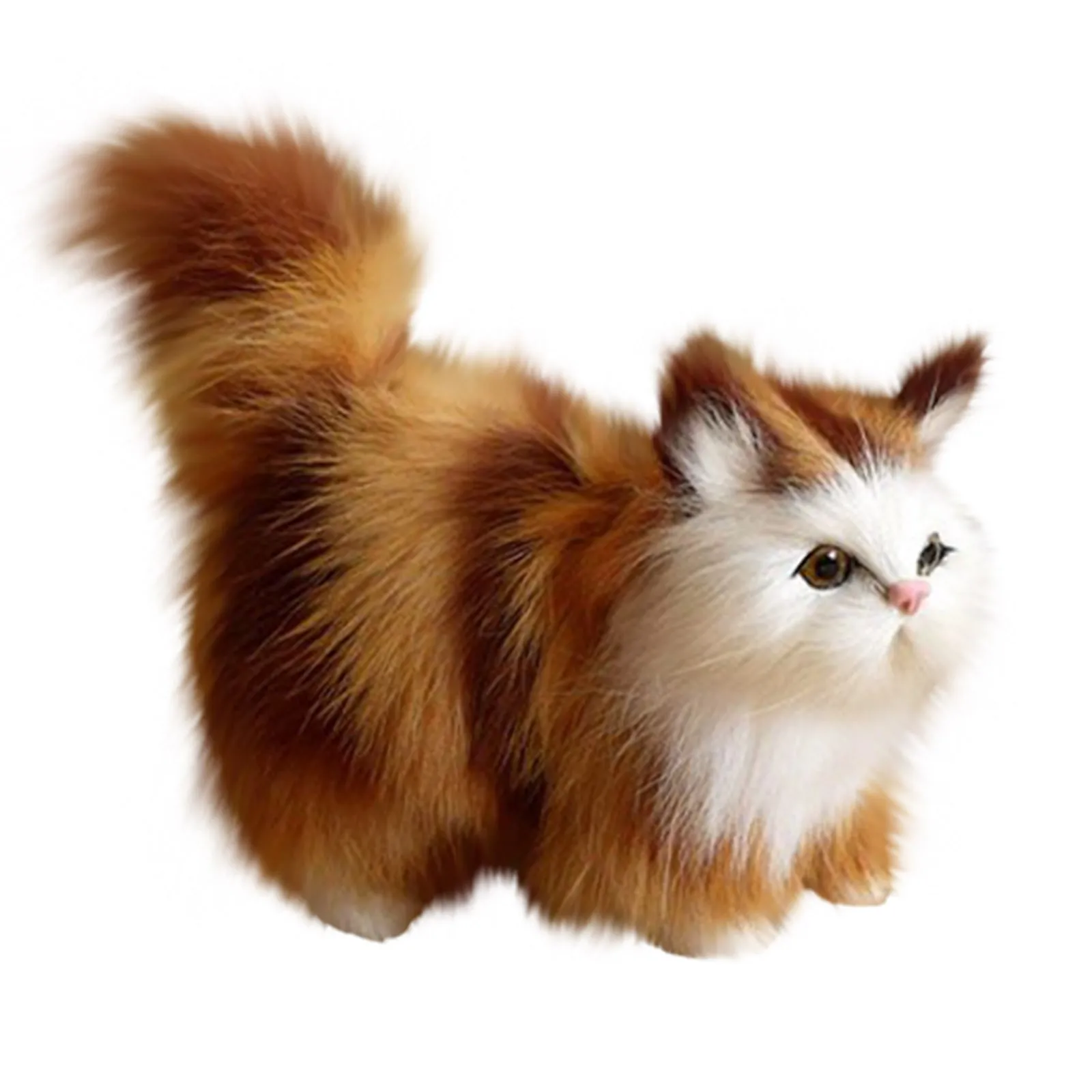 Nette Simulation Katze Plüsch Spielzeug Weiche Angefüllte Kätzchen Modell Gefälschte Katze Realist Tiere Für Kinder Mädchen Geburtstag Valentinstag Geschenk – Detail 3