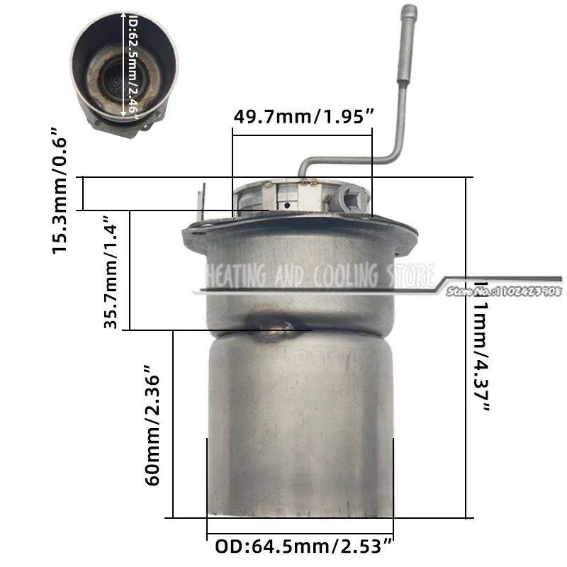 버너 연소 챔버 트럭 디젤 에어 히터, 자동차 온수기 키트, Webasto Thermo Top C E Z P D 1322639A 92995C/D