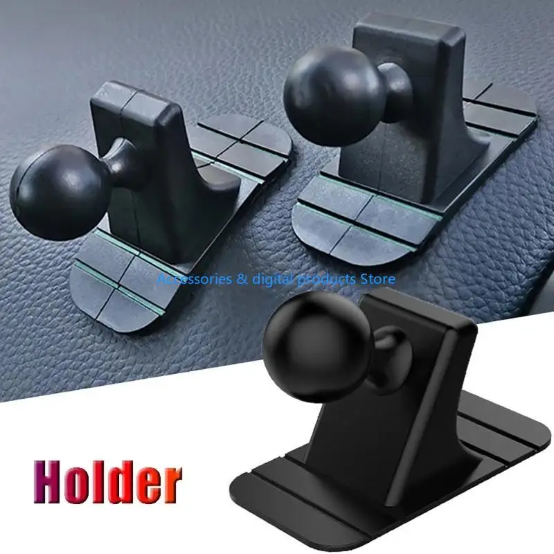 77JD Ball Head Bracket with Sticky-Base for Mobile Phone DVR Camera Car Dashboard Desk Holder Fixing Stand