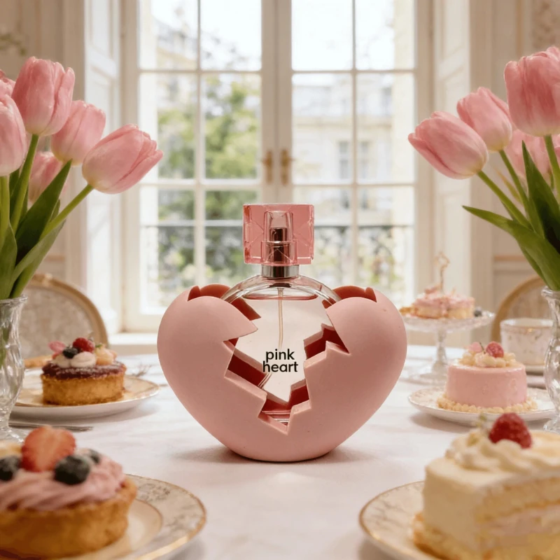 

Love Story Eau De Toilette For Women - Alcohol Free, Pink Heart Shaped Bottle, Long Lasting Fruity Floral Blend Of Frankincense, Bergamot, Magnolia And Geranium, 100ml/3.4oz, Elegant Bottle For Special Occasions, Luxurious Scent, Romantic Gift