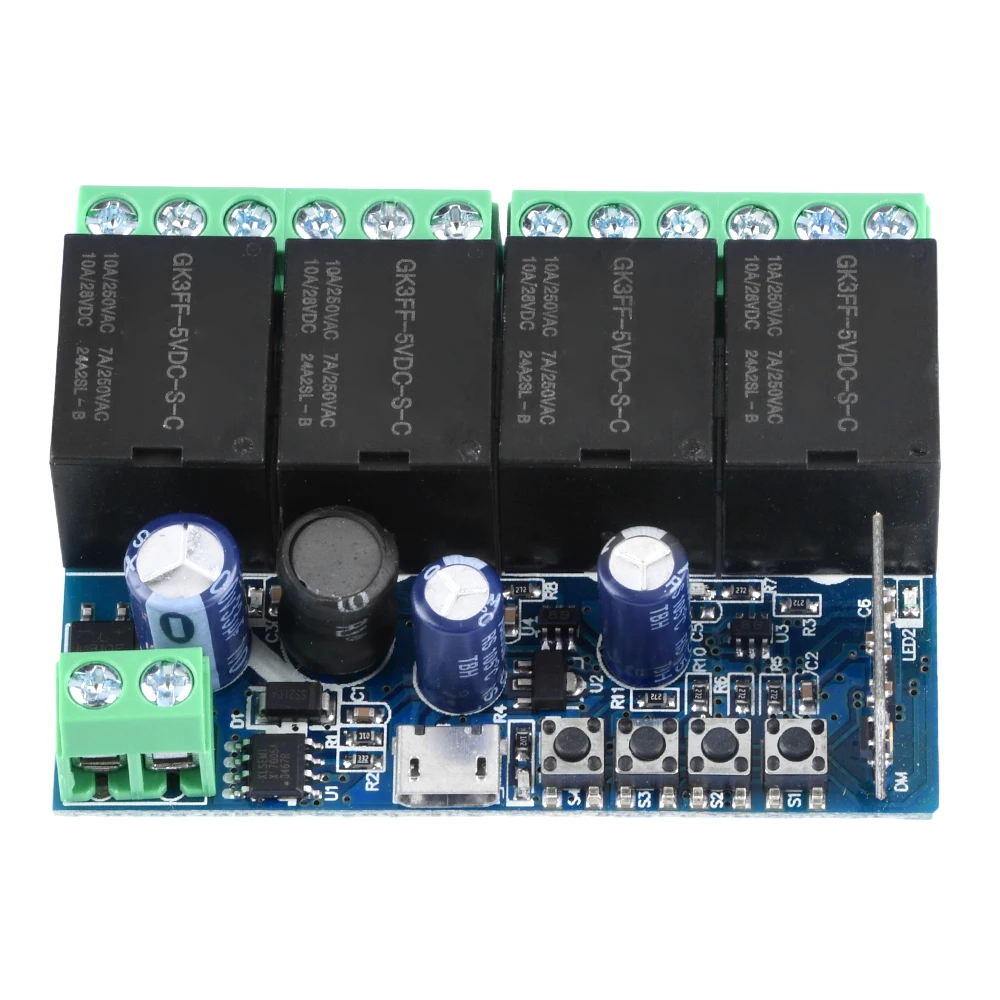 DC7-48V USB 5V Pour eWelink Smart Wifi Commutateur Universel cite Tech 4CH Commutateur Sans Fil Minuterie Téléphone Télécommande