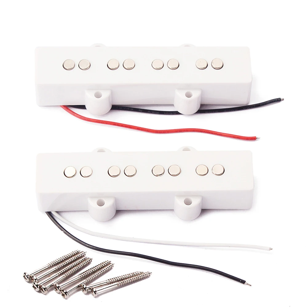 

4 String Electric Bass Pickups Bridge Neck Pickups Set for Jazz JB Bass Guitar Open Style Guitar Parts and Accessories GMB09