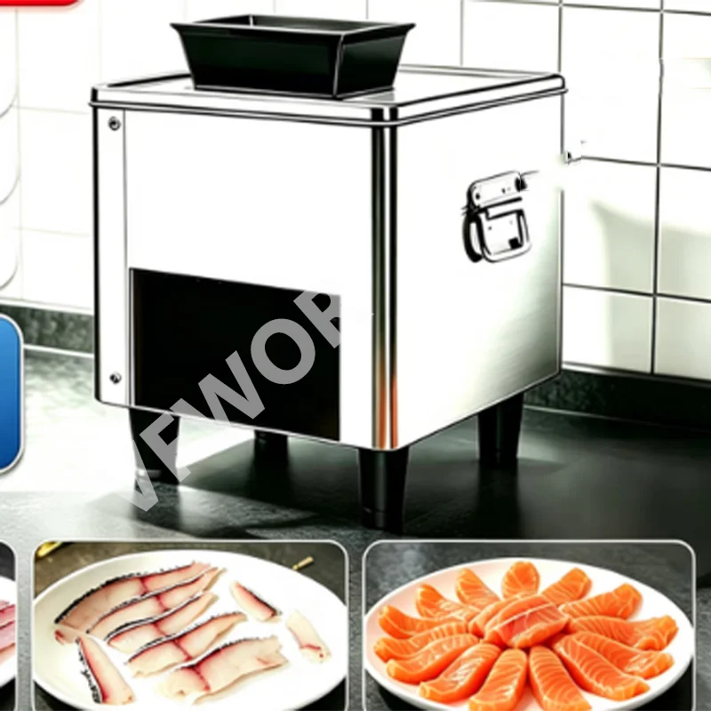High Quality Small Portable Electric Cutting Machine with Automatic Detachable Blade for Chicken, Beef and Vegetables