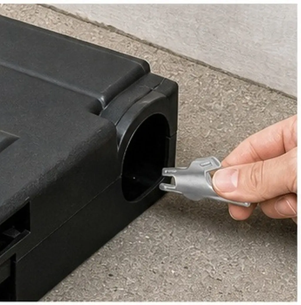 2Pcs Metal Bait Station Key Heavy Duty Mouse Box Opening Tool Compatible with Most Plastic Bait Stations Secure Access