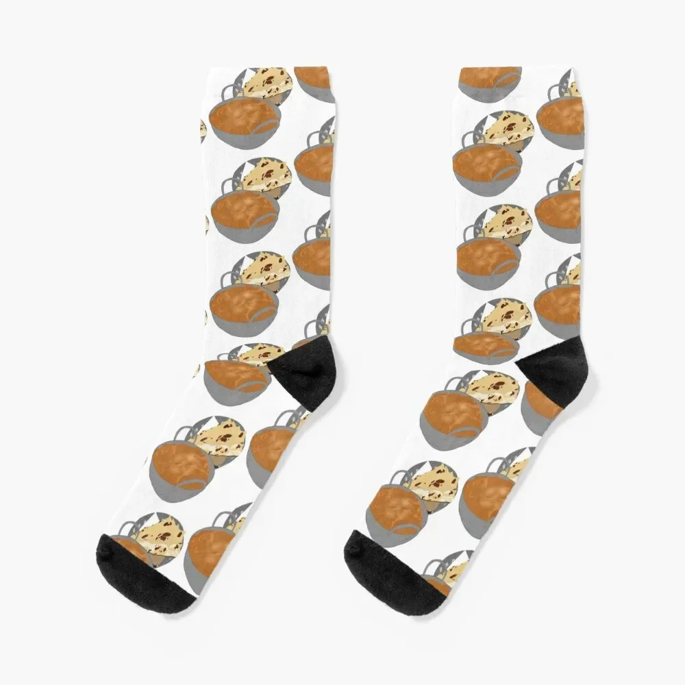 Curry and naan Socks new year christmas gifts colored Boy Child Socks Women's