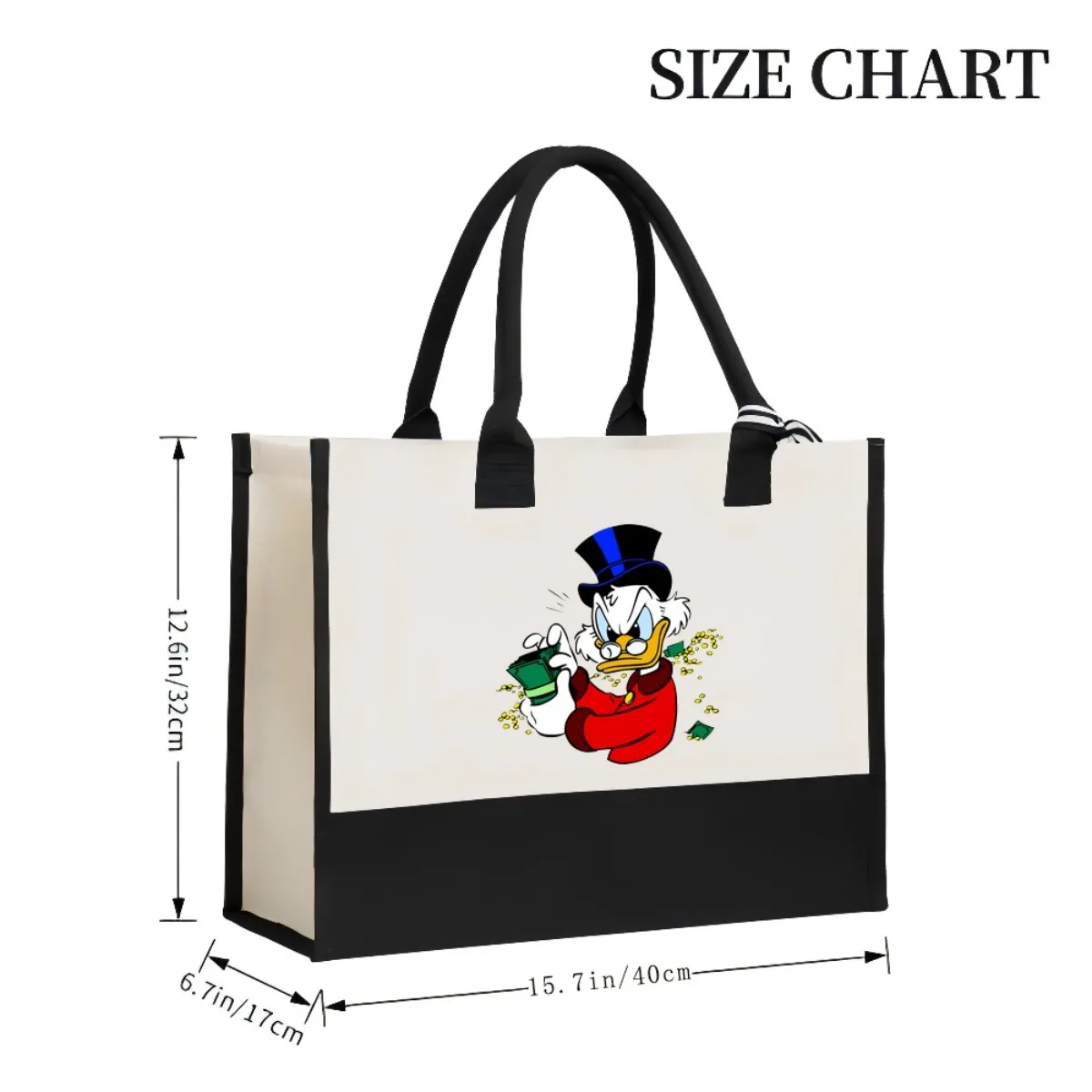 البخيل 2026 جديد وصول موضة عملية واسعة قابلة لإعادة الاستخدام حمل حقيبة نمط طباعة 2 لهجة الثقيلة حقيبة كتف كبيرة