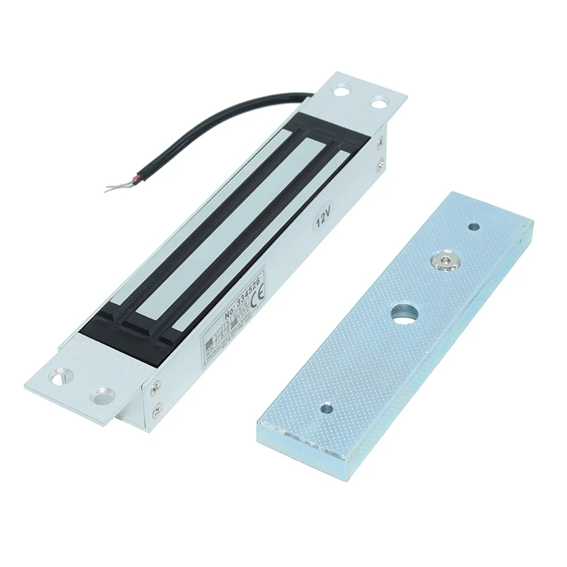 Serrure magnétique électromagnétique DC12V, Force de maintien de 180Kg, Installation intégrée dissimulée