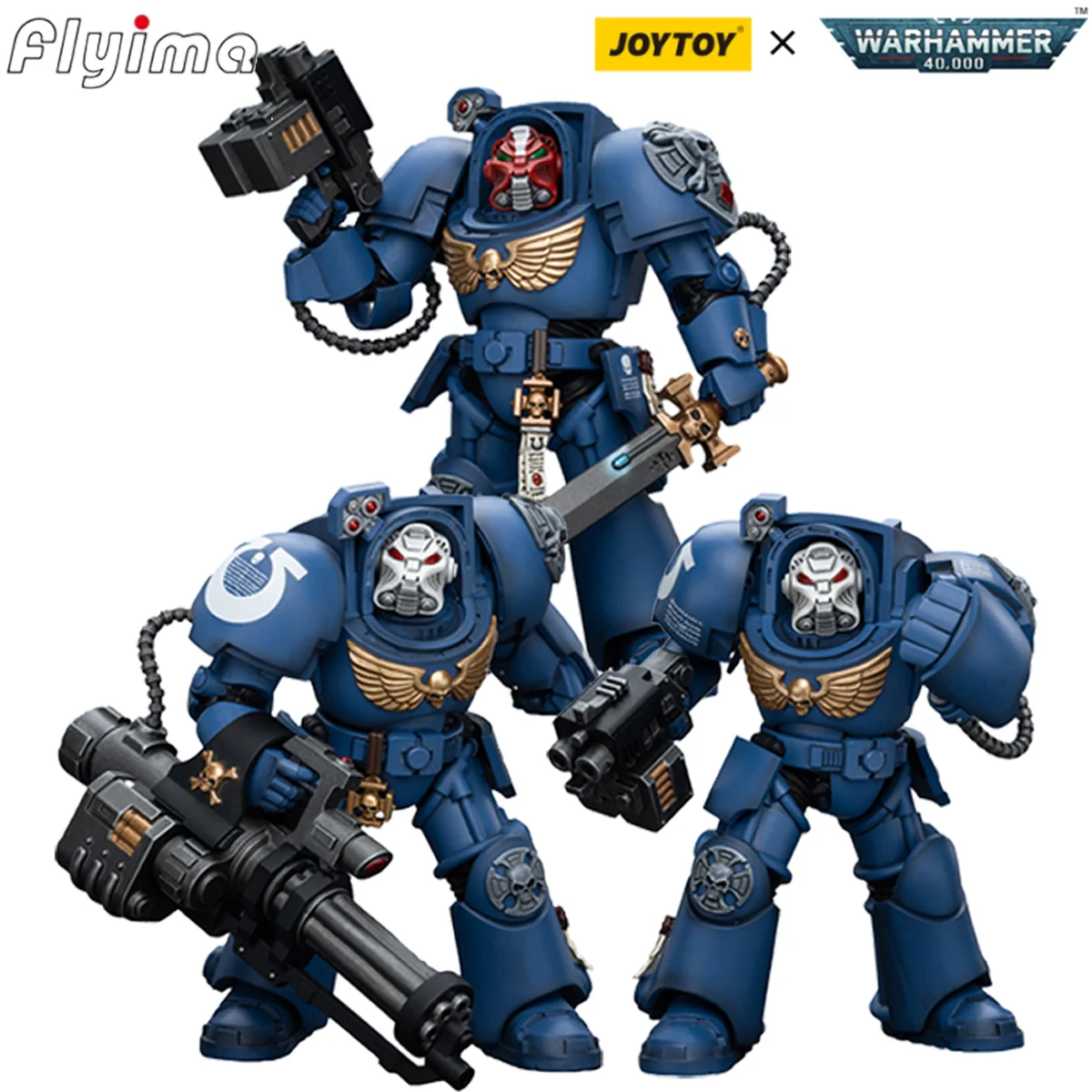 

[IN STOCK] JOYTOY Warhammer 40K 1/18 Action Figures Ultramarines Terminator Squad 3PCS Model Boy Gift Free Shipping