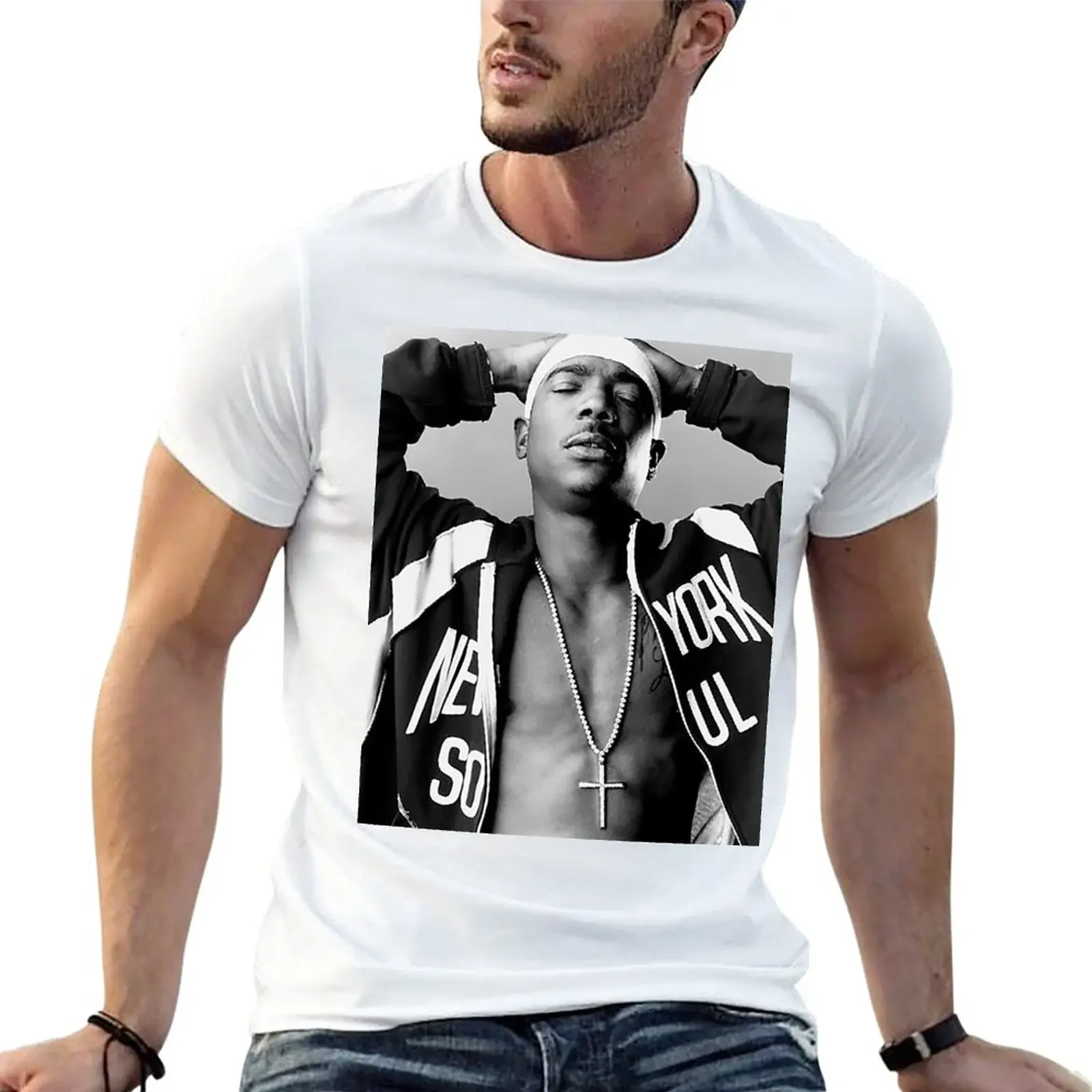 New john Ja Rule miror tour T-Shirt blue archive anime t shirts for a boy cute tops big and tall t shirts for men