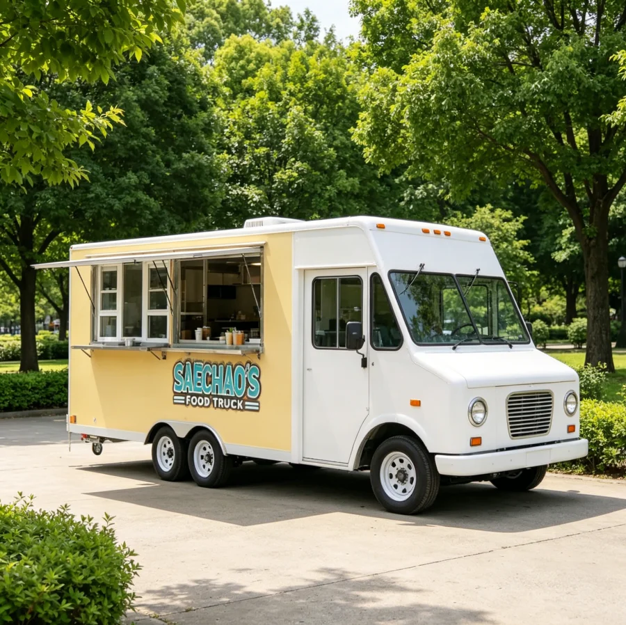 Customized Mobile Catering Food Truck Versatile for BBQ, Pizza, Burger, Ice Cream and Coffee Services