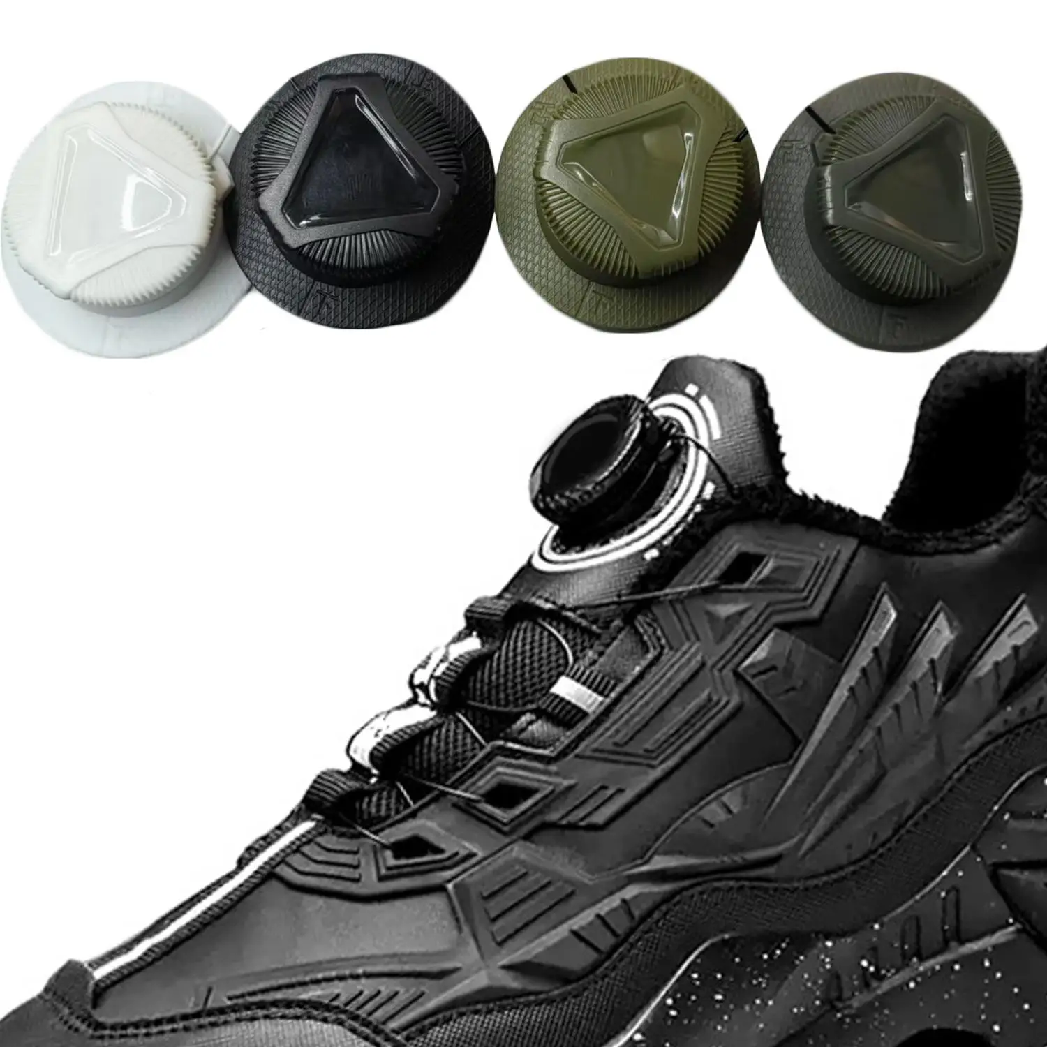 Automatic Shoelaces Swivel Buckle Thick Rope without Ties No Tie Easy Installation Shoe Laces for Adults Kids 1Pair