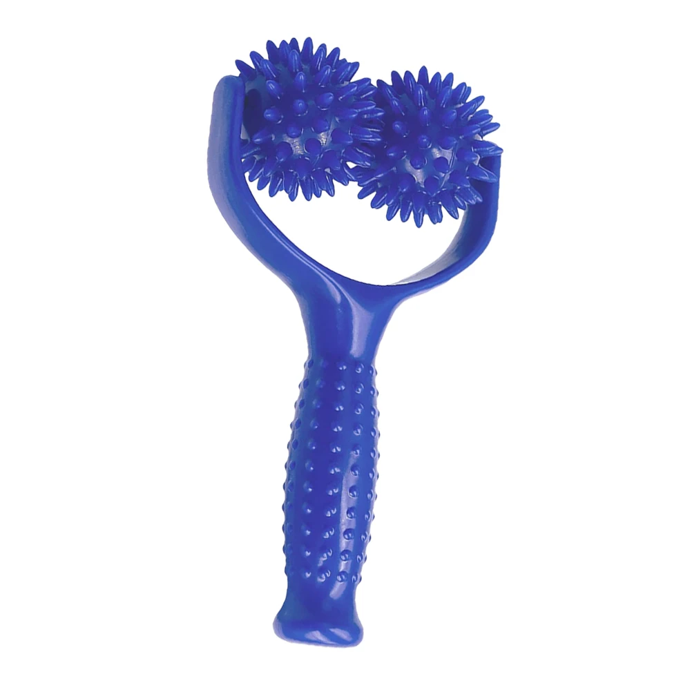 

Spiky Massage Stick Blue Portable Muscle for Deep Tissue Relief Handheld Back Shoulder Leg Massager Exercise Roller
