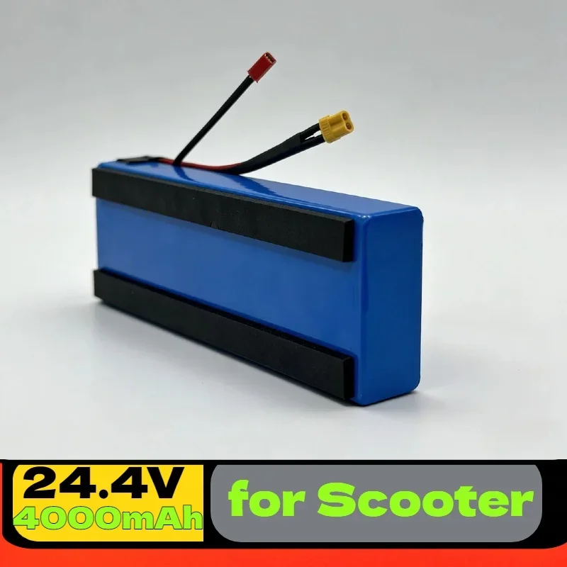 24V 4000mAh High-Capacity Li-ion Battery – Aleaivy 7S2P with Shockproof Sponge, Long-Range Replacement for Scooter