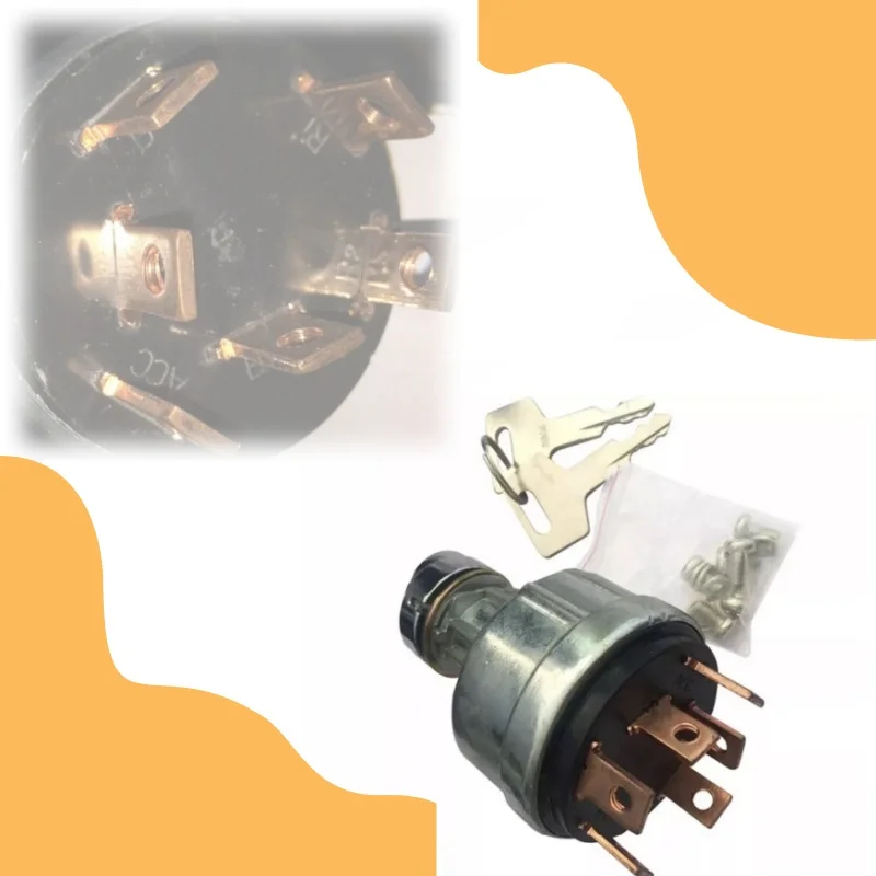 A Set Ignition Switch Starter Key Car Accessories For Takeuchi Excavator Digger H806 2 Keys 1700100023 1700100052 1700100072