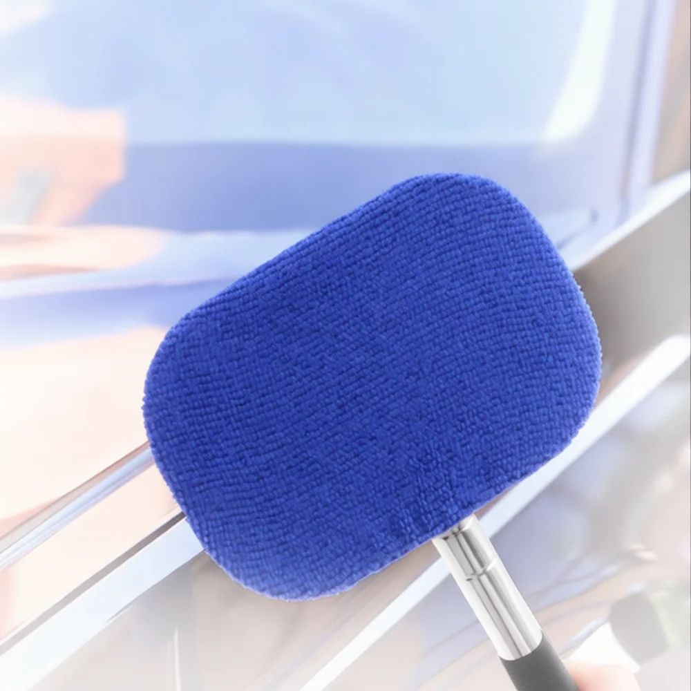 Car Windshield Wiper Brush Retractable Window Defogging Tool Auto Glass Duster Interior Mist Cleaning Maintenance Supply