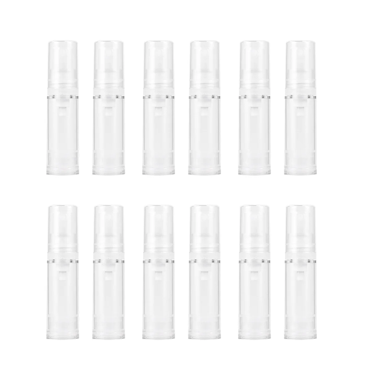 

12Pcs Spray Bottles Premium Plastic Travel Press Pump Leakproof Fine Mist Bottles Empty Refillable Subpackaging for Shampoo