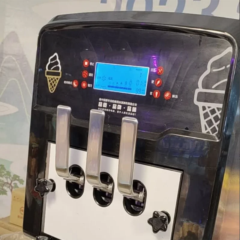 New Stainless Steel New Soft Ice Cream Machine 3 Flavors Factory Price