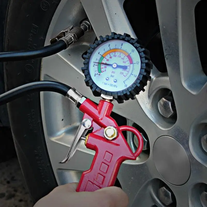 Hot Interface Tire Pressure Gauge For Car Motorcycle SUV Inflator Pumps Tire Repair Tools Pressure  Type For Air Compressor