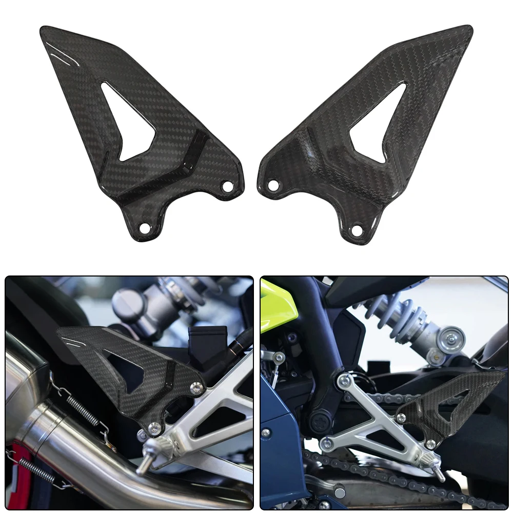 

For ZX MOTO 500RR 2025-2026 modified motorcycle fairing accessories passenger carbon fiber pedal cover