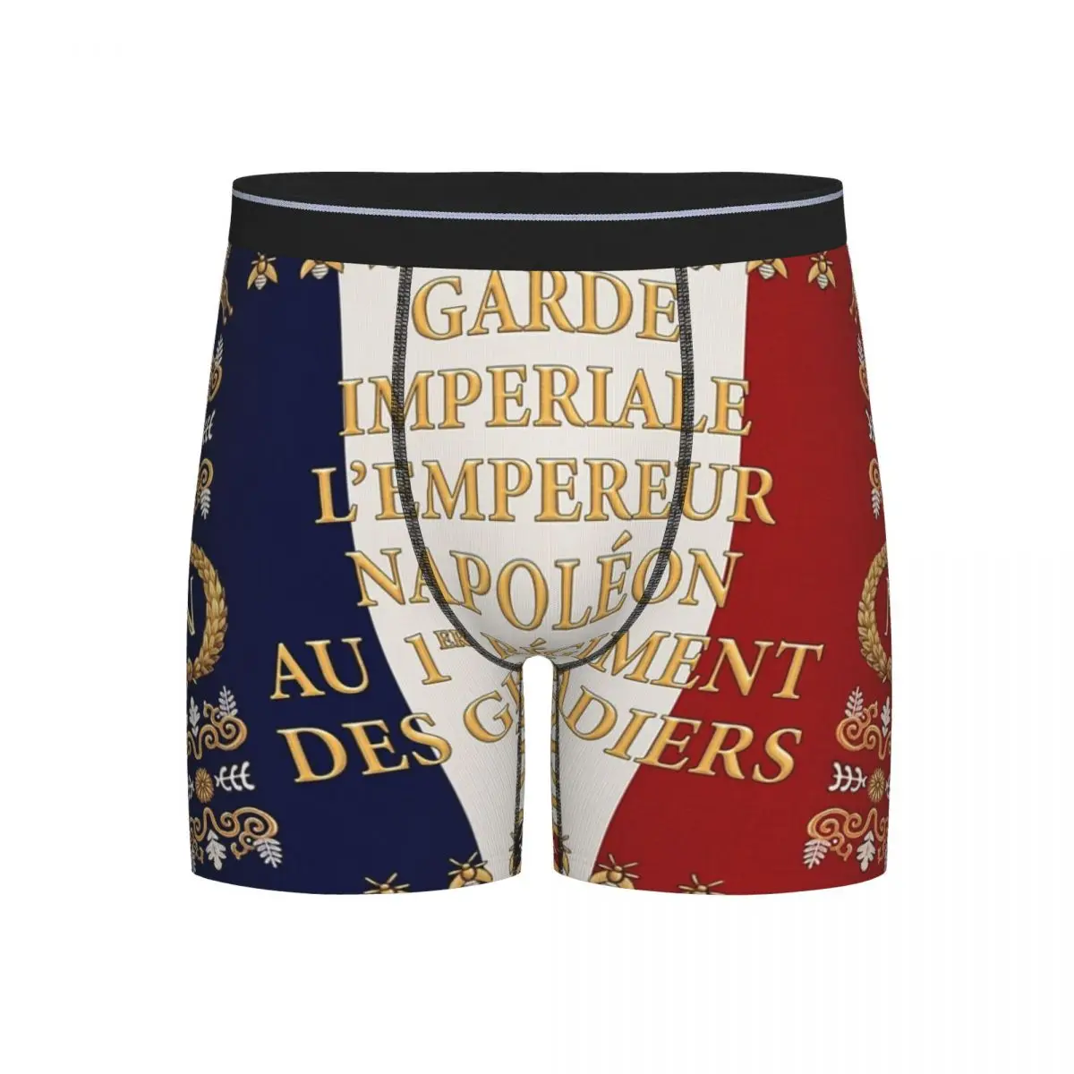 

Длинные трусы-боксеры, шорты-наполеоны, французские трусы с флагом «1er Garde Imperiale», мужское нижнее белье для Homme, мужские подарки бойфренду