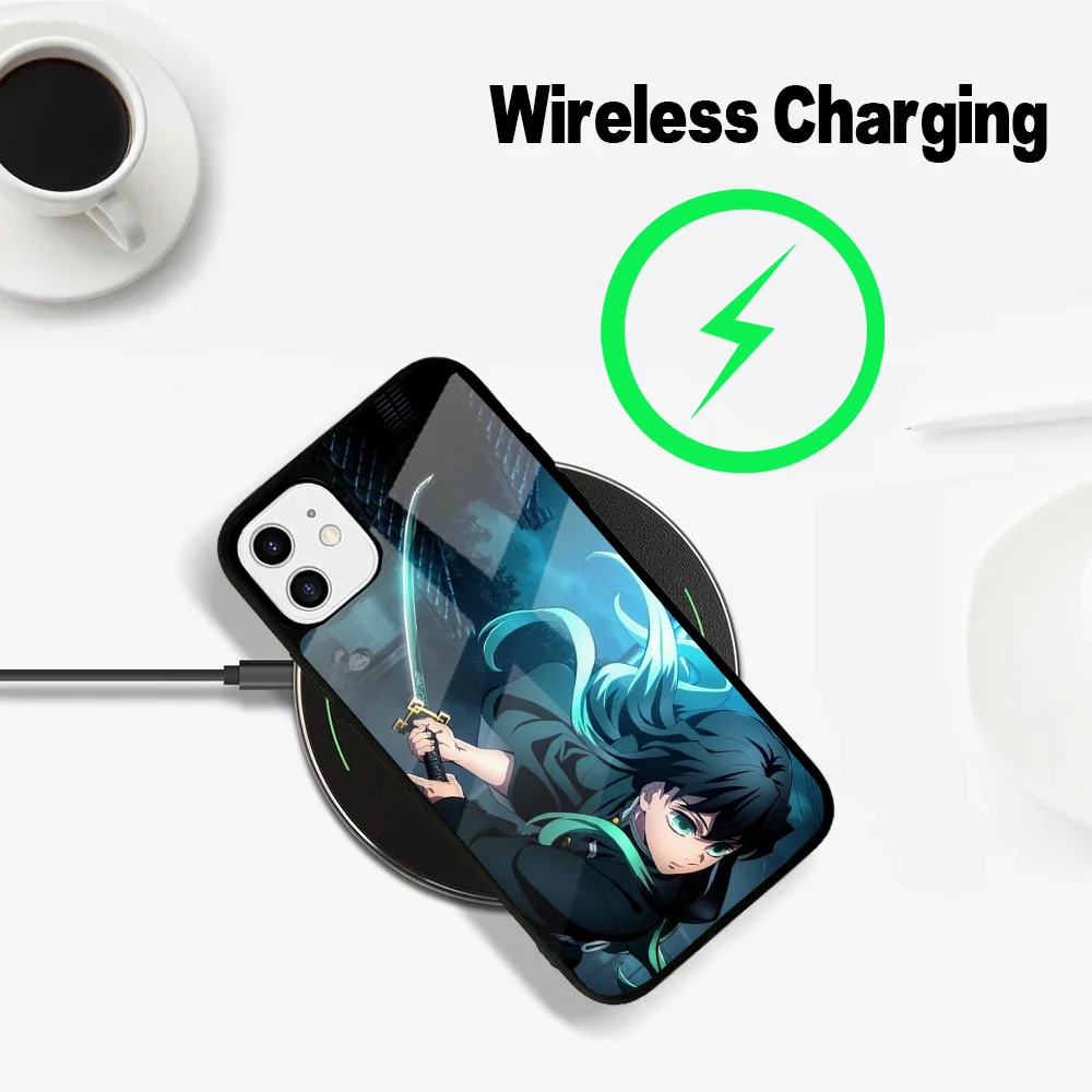 Anime Muichiro Tokito Phone Case For iPhone 16,15,14,13,12,11,Plus,Pro,Max Mini Magsafe Magnetic Wireless Charging