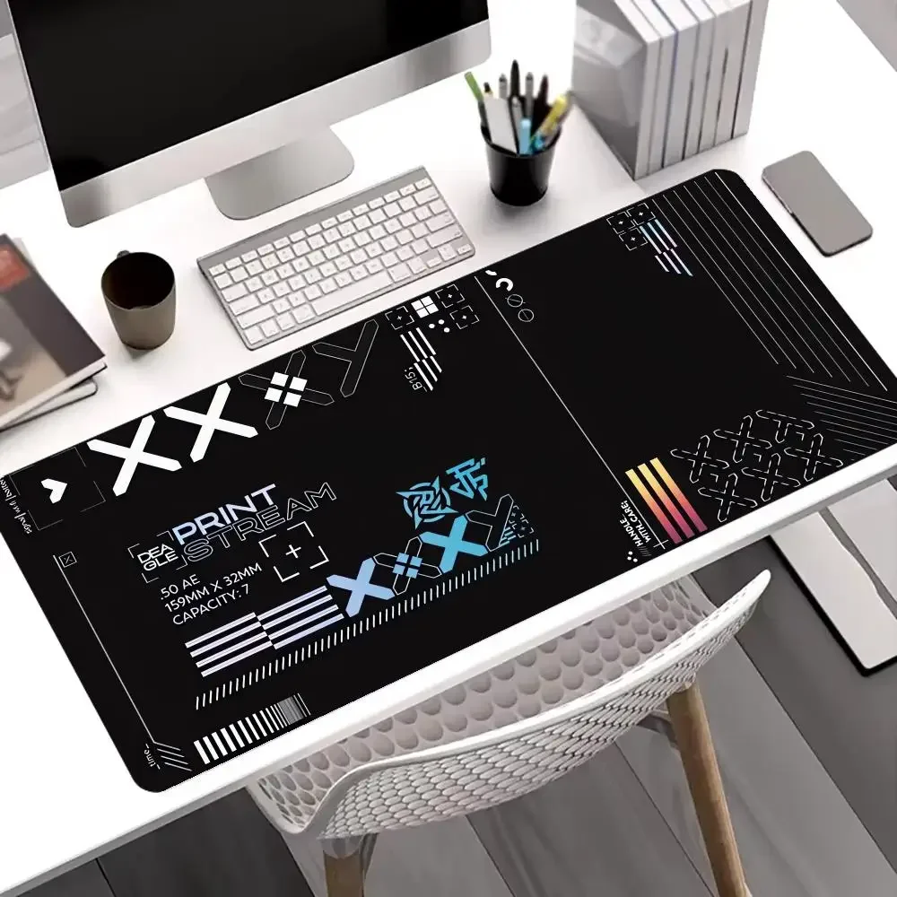 أسود E-Sports CS GO ماوس الوسادة كبيرة الألعاب الفن ماوس الوسادة عدم الانزلاق ملحومة الجدول وسادة ماوس الكمبيوتر المحمول اللوحي حصيرة PC Playmat