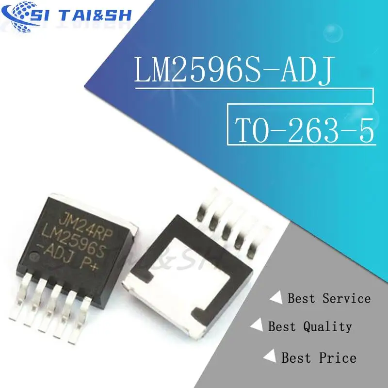 10pcs/lot LM2596S-5.0 LM2596S-ADJ LM2596S LM2596 2596 TO-263 In Stock