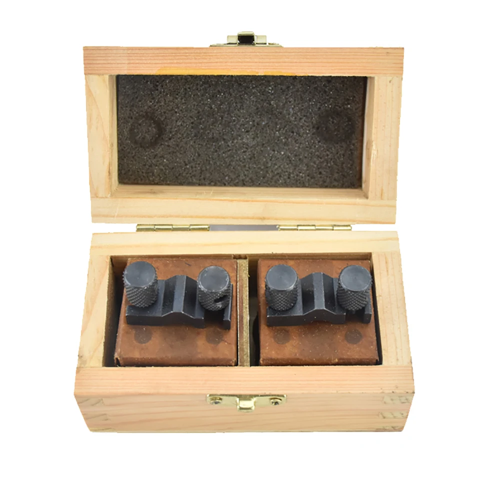 2PCS 90° V-Blocks Precision V-Type Fixture Cast Steel Clamp Tool 35x35x30mm For Shaft Measuring, Alignment & Inspection