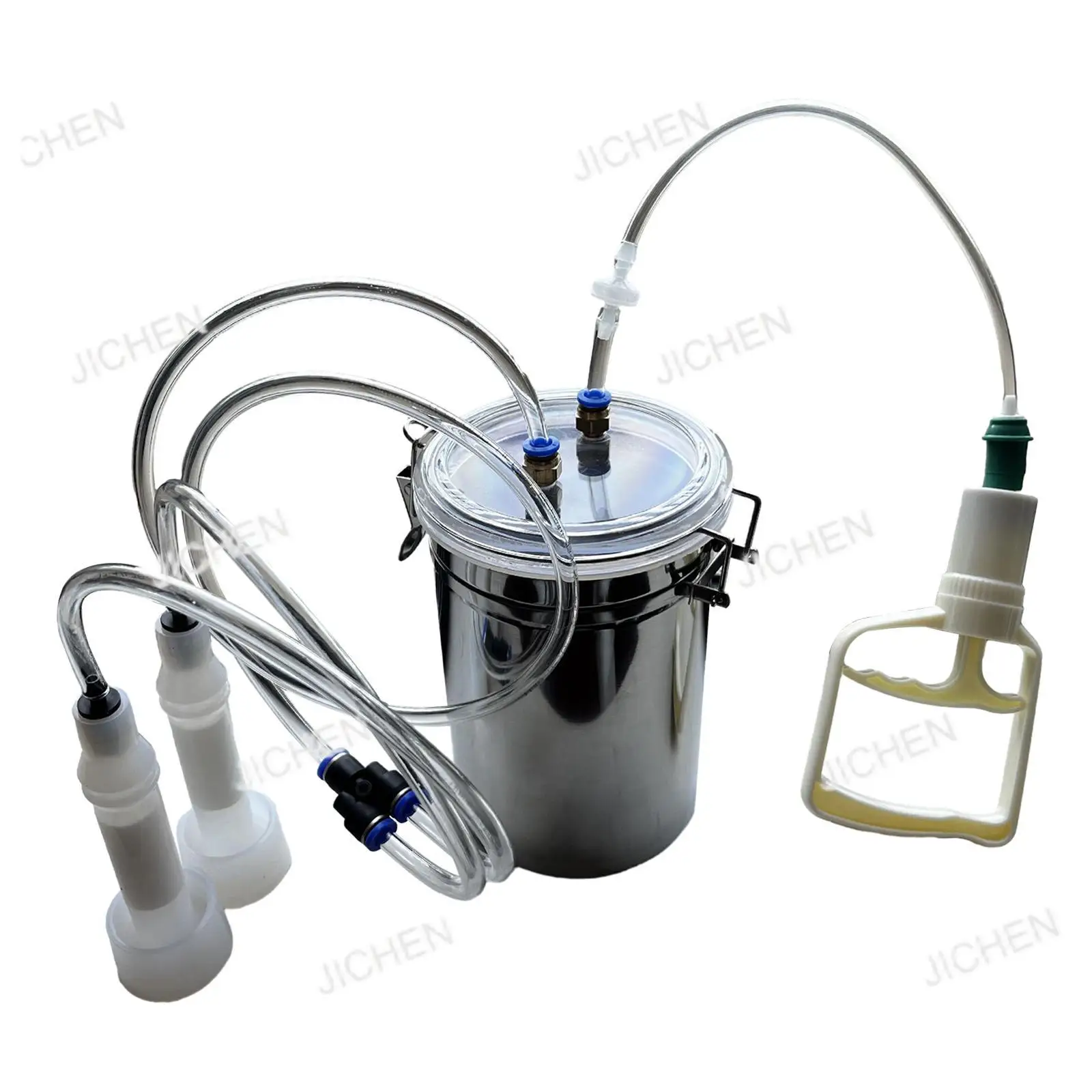 

Neu Manual Milking Machine, Manual Sheep Milker, Stainless Steel 2L Cow Hand Vacuum