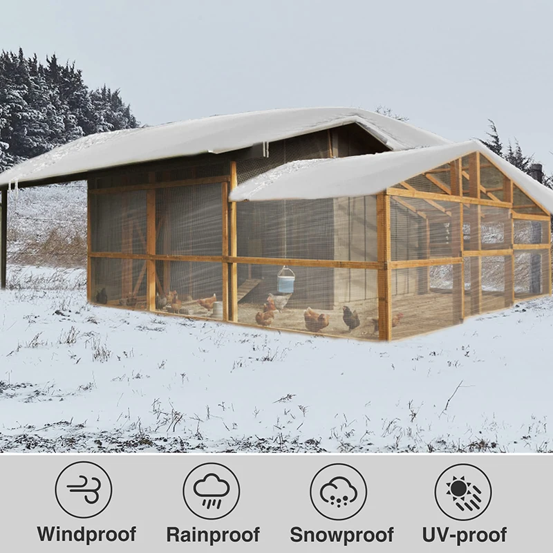 Maßgefertigte große transparente Plane 2*3m 4 5 6 7 8 9 10 M 5 Wasserdichtes Garten-Campingzelt Klare Plane Regenschutz Pflanzenabdeckung