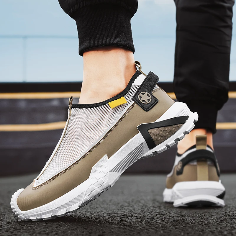 

New Summer Pulse-fitting Casual Mesh Surface Breathable and Comfortable Thick-soled Anti-slip High-quality Running Shoes