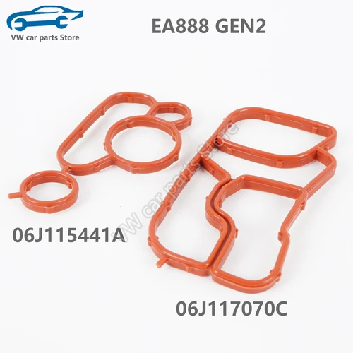 Imagen 2 del producto 06J 117070 C 06J 115441 Una junta de enfriador de aceite, tubo y junta de conector para EA888 Audi A4A5A6Q5 VW Golf Tiguan Passat Jetta 06L 115441