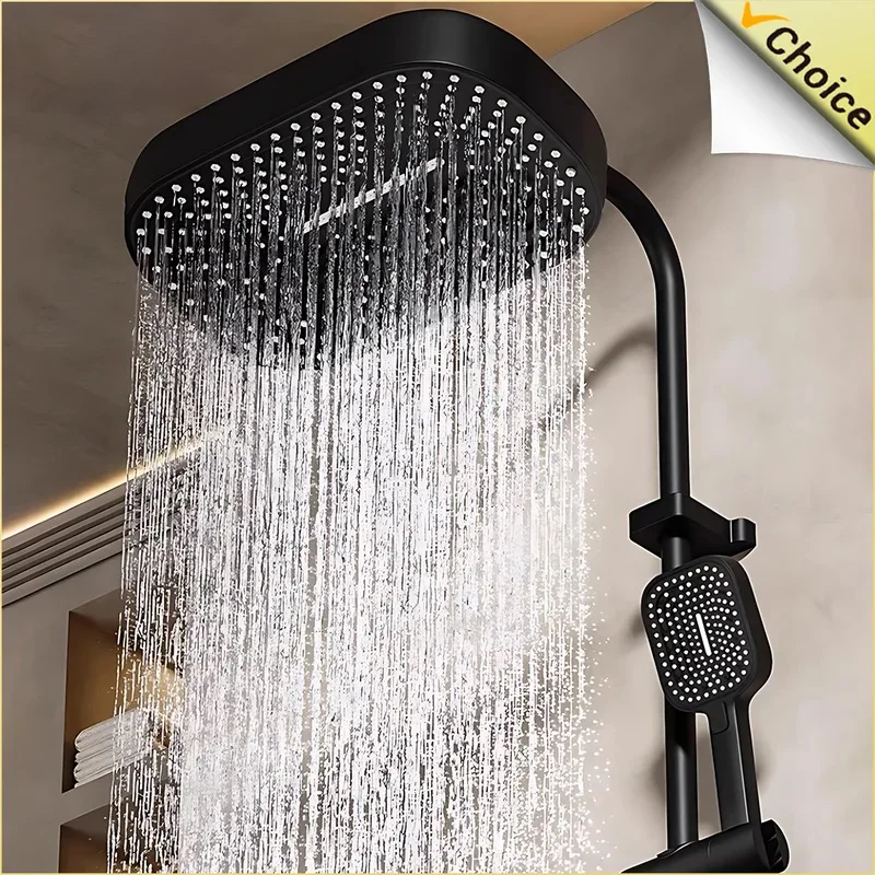 

Square Overhead Shower Set Home Booster Shower Set Shower Bathroom Bathing Nozzle Bath Shower Head Bathroom Accessories