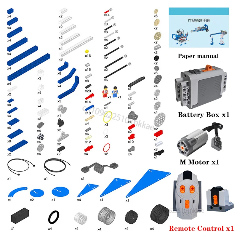 STEM 9686 ensemble éducatif technique blocs de construction simples et motorisés écoliers apprentissage fonction de puissance briques enfants jouet
